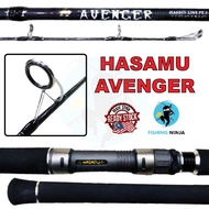 NINJA - HASAMU Avenger Fishing Rod 6'0 6'6 Feet Long PE 1-3/2-4/3-5 Spinning Rod Casting Rod Jigging