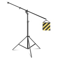 4m/157in Light Stand 2-in-1 Adjustable Boom Light Stand Multifunctional Tripod Heavy Duty 5kg/11lbs 