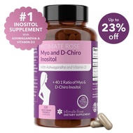 Myo-Inositol & D-Chiro Inositol Supplement for PCOS and Hormonal Balance with Ashwagandha for Women 