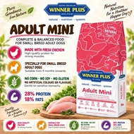 Winner Plus Adult Mini Dog Food | Small Breed Adult Dogs | Fresh Chicken Formula | Super Premium Dry