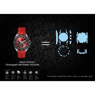 Watch Protection Film For Tag Heuer Formula 1 Chronograph Red Rubber CAZ1O1AN