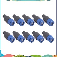 10PC 4Pin NL4FC Speaker Connector Ohm Plug Speaker Audio Cable Adapter Twist Lock 4Pin Speakon Femal