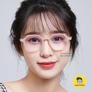 [ Real photo ] Fashionable and stylish square hexagonal plastic glasses with 0 degree blue light cut