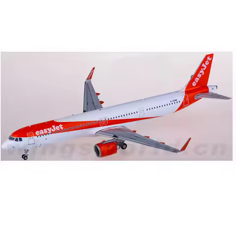 Die cast Scale JC Wings 1:200 EW221N004 easyJet A321neo G-UZME Alloy Model Aircraft Decorative Gift 