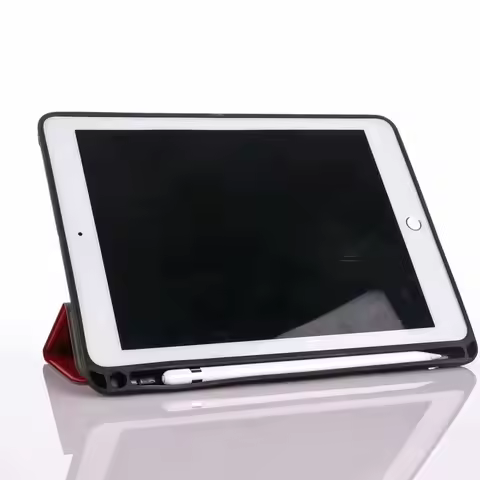 For 2017 iPad Pro 10.5 Case with Pencil Holder Cover Slim Trifold Stand Auto Sleep/Wake Smart Case f