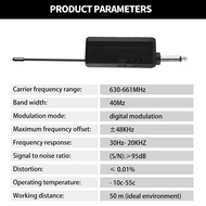 Professional VHF/UHF Wireless Microphone Receiver1 to 2  1 to 4 - 50m Range Digital FM Frequency for