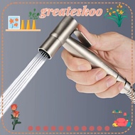 GREATESKOO High Pressure Spray, Pressurized 304 Stainless Steel Booster Faucet,  Silver Hand Bidet Faucet