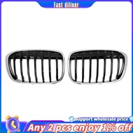 In stoick-2Pcs Car Style Gloss Front Kidney Single Slat Grill Grille for X1 F48 F49 2015-2019