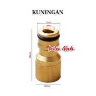 Sambungan Selang Pipa Nepel Konektor Mesin Cuci Jet Spray Drat 18 mm