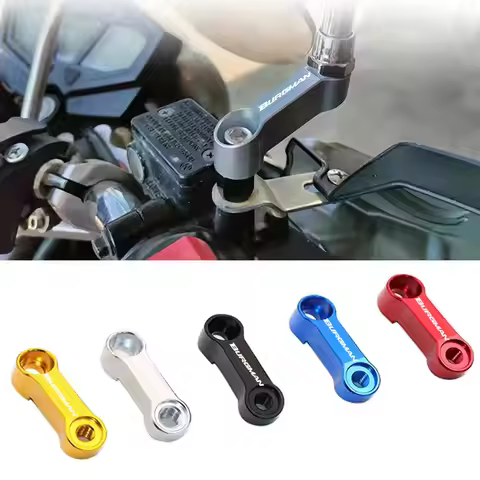 For Suzuki BURGMAN 650 400 125 200 250 AN650 AN400 AN125 AN200 Motorcycle Mirrors Riser Extension Br