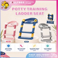 Jollybee Foldable Potty Seat Training Adjustable Potty Toilet Bowl with Ladder for Baby Toddlers Saf