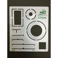 Pembaris Peta I-think / I-think Ruler 1 set 40pcs (W) 17 x (H) 19.5cm