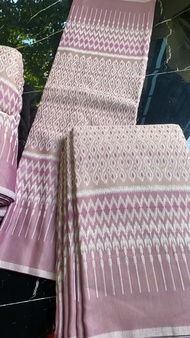 ผ้ามัดหมี่ฝ้ายครามทอลาย สำหรับตัดชุด ตัดเดรส ตัดผ้าถุง ขนาด 1100 X 1800 ไม่หดไม่ตกสี