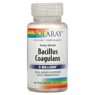 Solaray, Bacillus Coagulans, 2.5 Billion, 60 Vegetarian Capsules