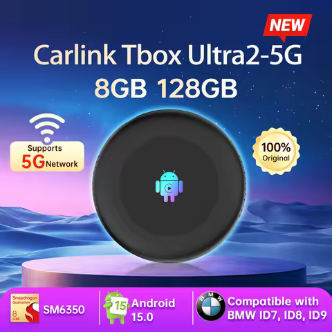 2026 5G Tbox Ultra2 Android 15 Wireless CarPlay Ai Box Android Auto Adapter SM6350 128GB 8-Core for 