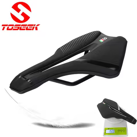 TOSEEK Super Light Racing Bicycle Saddle Training Grade Man Road Tt TimeTrial Triathlon Bike Cushion