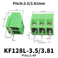 (10 Pcs) KF128 3.5mm 3.81mm 2P 3P 4P Screw PCB Terminal Block Green Terminal Block 3.5 / 3.81 JM128 