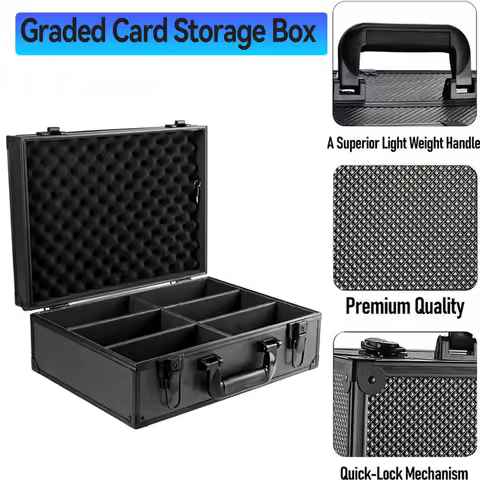 Universal Graded Card Slab Storage Box Card Brick Organizer Case Fits PSA BGS FGS SGC for Sports Car