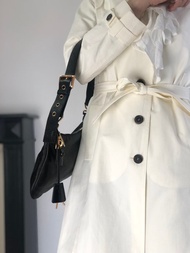 【日本直送 名牌中古包】PRADA 普拉達 黑色 鎖頭 皮革 側肩包 vintage chvuhk