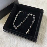 Chrome Hearts 925Silver Bracelet Cross Flower Bracelet Vintage Light Luxury Fashion OL Bracelet