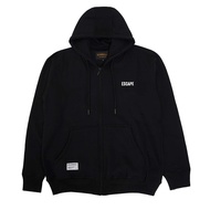 Escaperfect Zipper Hoodie Linea - Black Hoodie Pria