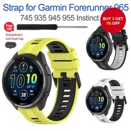 New Replacement Band Compatible with Garmin Forerunner 965 - Soft Silicone Strap for 965 Smart Watch