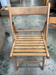 【全國二手家具】原木木紋折疊椅 原木椅/摺疊椅/休閒椅/折合椅/餐椅/露營椅/收納椅/二手家具