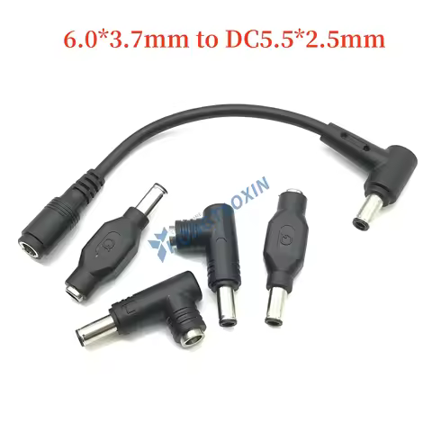 5.5*2.5mm to 6.0*3.7mm 6.0*0.6mm DC Power Adapter Converter 65W 240W Laptop Charger Connector for AS