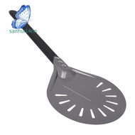 Turning Pizza Peel with 8 inch Aluminum Round Pizza Paddle, 23.6 inch Overall, Outdoor Pizza Oven Ac