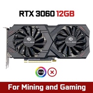 RTX3060 12GB Black RTX3060 12GB Black Mllse Graphics Cards RTX3060 12G Game GDDR6 GPU Computer PC 19