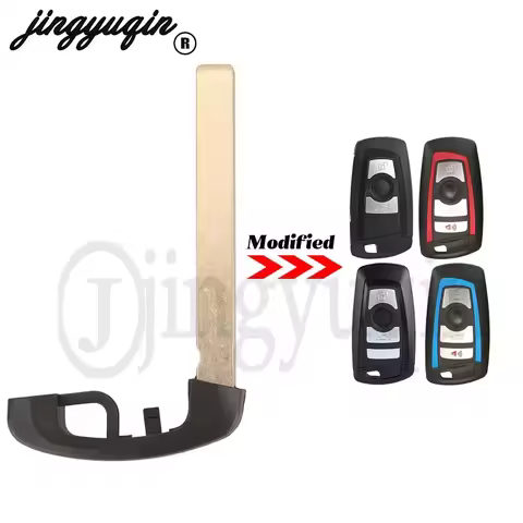 jingyuqin Remote Smart Card Emergency Insert Key Blade For BMW 1 3 5 Series F10 F20 F30 F40 Fob Repl