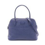 【二手】愛馬仕 HERMES 手提包 Bolide 27 藍色 Ancre 皮革 Bolide 27 藍色 Ancre 女士二手 A