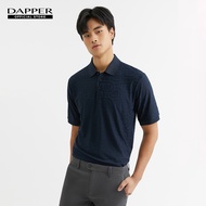 DAPPER เสื้อโปโล DP Jacquard Polo Shirt สีกรมท่า