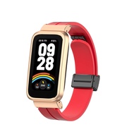 Dây đeo silicon có vỏ kim loại cho Xiaomi Smart Band 9 Active Strap / Redmi Band 3 Dây đeo Xiaomi Sm