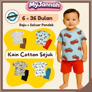 (6-36M) Playset Boy Baju Budak Kanak-Kanak Lelaki Murah SDM Baby Kids Children Clothing Clothes
