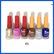 ❀ ▫ ✬ BEAUTY 3 pcs/set Yoko Nail Polish Colorless & Colored 9.9ml