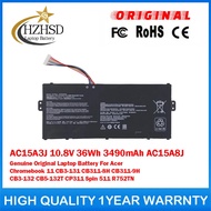 AC15A3J 10.8V 36Wh 3490mAh AC15A8J Genuine Original Laptop Battery For Acer Chromebook11 CB3-131 CB3