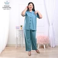 Oneset XXL CP Forever Sweet Baju Tidur Set Piyama Wanita Jumbo Busui MPX-0262