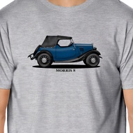 Fashion Casual Comfortable T-Shirt Vintage 2 Seater Morris 8 Car 100% Cotton Breathable