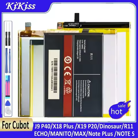Battery for CUBOT ECHO J9 P40 R11 X19 P20 Note S Note Plus MAX Dinosaur X18 Plus X18Plus RAINBOW MAN