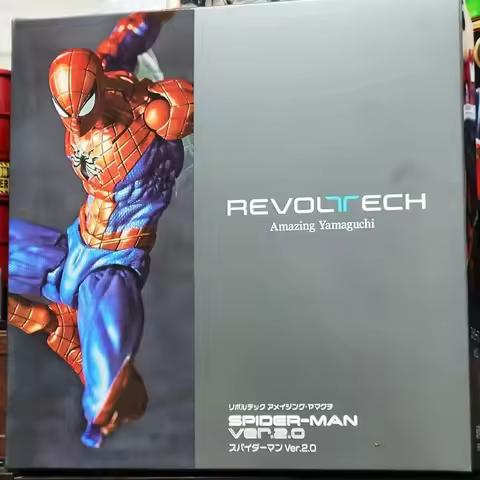 16cm Kaiyodo Spider-Man 2.0 Revoltech Amazing Yamaguchi Mk4 Peter Parker Anime Action Collection Fig