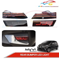 PERODUA MYVI 2018-2021 REAR BUMPER LAMP LED RUNNING LIGHT REFLECTOR 'YCL-3008' (RED / SMOKE) '2 PC/S
