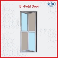 Unix Aluminium Bi-Fold door 740mm(W)x2100mm(H) Lipat Tandas Pintu Lipat Bilik Air Simplicity Design