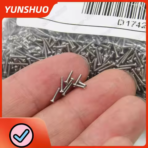 200pcs M1 M1.2 M1.4 M1.6 M1.7 6mm 8mm 304 A2 Stainless Steel Cross Pan Head Micro Small Mini Screw G