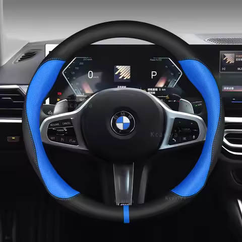 Car Steering Wheel Cover For BMW M X1 X2 X3 X4 X5 X6 X7 E46 E39 E36 E90 E92 E82 E87 E60 E70 E72 F01 