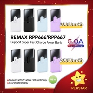 REMAX Yadrea Series RPP-666 10000mAh / RPP-667 20000mAh Type Dual USB port &amp; LED Digital Display Powerbank