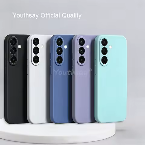 For Samsung Galaxy A57 Case Liquid Silicone Plain Case Galaxy A57 Cover TPU Anti-drop Phone Protecto