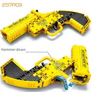 hot Technical Series Signal Pistol Building Block Military Weapon Pistol Bricks Creative Assembly Fl