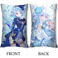 Anime furina genshin impact  Focalors Dakimakura Rectangular Throw Pillow Cases Car Cushion Cover