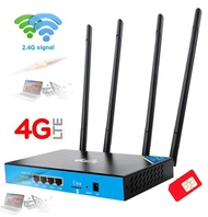 4G Router Industrial Wifi Router 4 Dtachble Antennas SMA Port, 4G เราเตอร์ ใส่ซิม รองรับ 3G+4G ทุกเครือข่าย